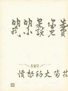 明明是你先不爱我小说免费阅读封面