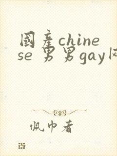 国产chinese 男男gay网站