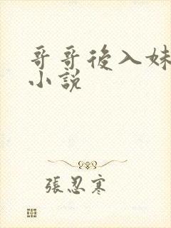 哥哥后入妹妹的小说