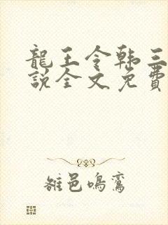 龙王令韩三千小说全文免费阅读