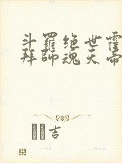 斗罗绝世霍雨浩拜师魂天帝