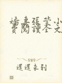 娇妻张莹小说免费阅读全文