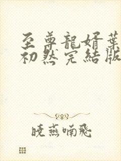 至尊龙婿叶辰萧初然完结版