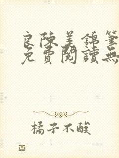 良陈美锦笔趣阁免费阅读无弹窗