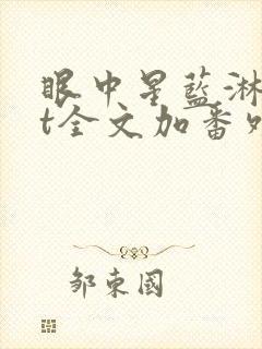 眼中星蓝淋txt全文加番外