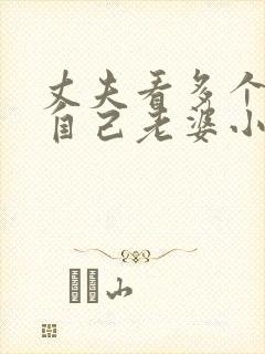 丈夫看多个人操自己老婆小说封面