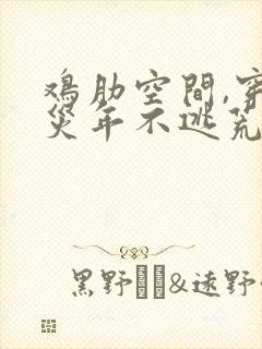 鸡肋空间,穿越灾年不逃荒