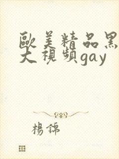 欧美精品黑人粗大视频gay