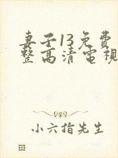 妻子13免费完整高清电视剧在线看