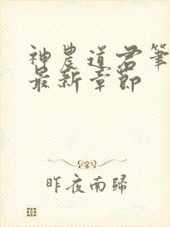 神农道君笔趣阁最新章节