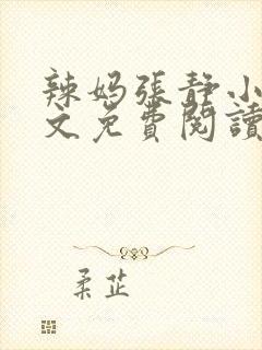 辣妈张静小说全文免费阅读最新章节封面