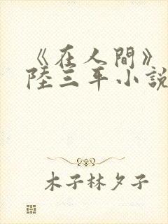 《在人间》采薇陆三平小说