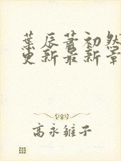 叶辰萧初然刚刚更新最新章节列表