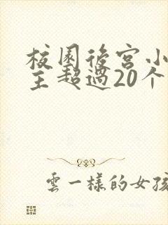 校园后宫小说女主超过20个