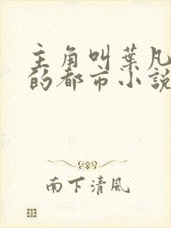 主角叫叶凡清雪的都市小说