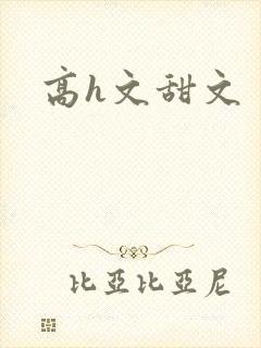 高h文甜文