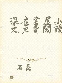 深夜书屋小说全文免费阅读