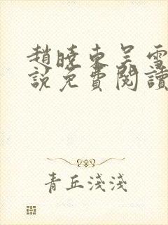 赵晓东吴雪晴小说免费阅读