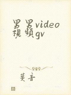 男男video视频gv