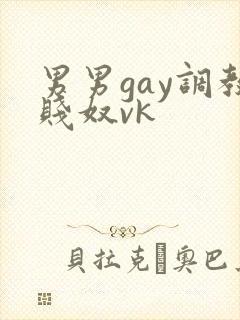 男男gay调教贱奴vk