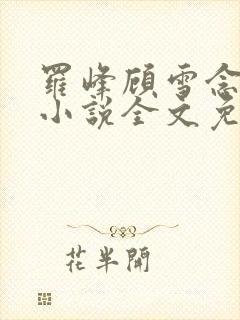 罗峰顾雪念最新小说全文免费阅读