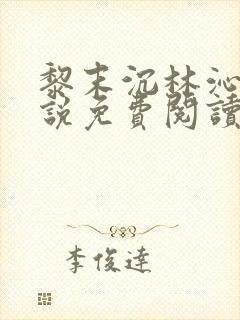 黎末沉林沁染小说免费阅读最新章节