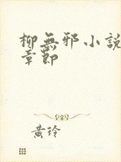 柳无邪小说最新章节