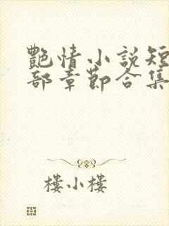 艳情小说短篇全部章节合集免费阅读