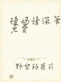 后妈情深笔趣阁免费封面