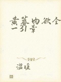 黄蓉肉欲全黄1一31章