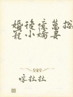 婚后亿万总裁独宠小娇妻