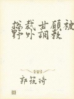 总裁甘愿被主人野外调教