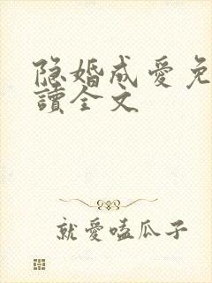 隐婚成爱免费阅读全文