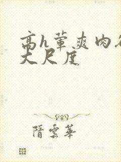 高h荤爽肉欲文大尺度