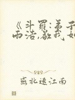 《斗罗:弟子霍雨浩,敬我如父》封面