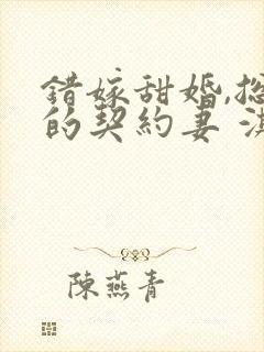 错嫁甜婚,总裁的契约妻 淇沅