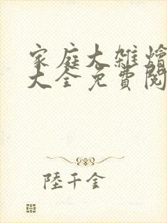 家庭大杂烩小说大全免费阅读二十厘