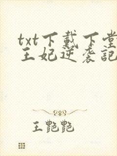 txt下载下堂王妃逆袭记