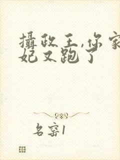 摄政王,你家王妃又跑了封面