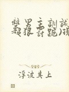 双男主训诫文(超狠罚跪)现言封面