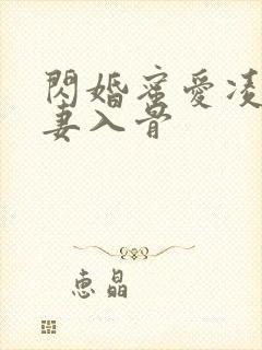 闪婚蜜爱凌总宠妻入骨