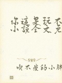 你这是玩不起呀小说全文免费阅读