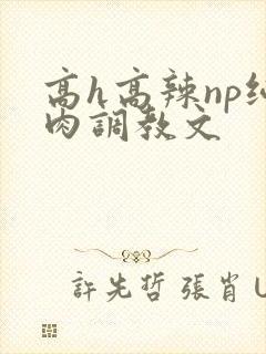 高h高辣np纯肉调教文