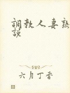 调教人妻熟妇小说