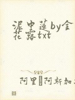 泥中莲by金银花露txt封面