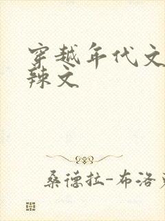 穿越年代文h肉辣文