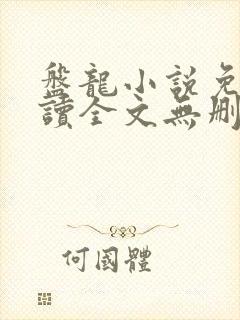 盘龙小说免费阅读全文无删减封面