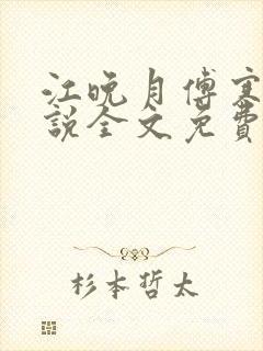 江晚月傅寒川小说全文免费阅读