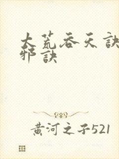 太荒吞天诀柳无邪诀