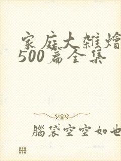 家庭大杂烩小说500篇全集